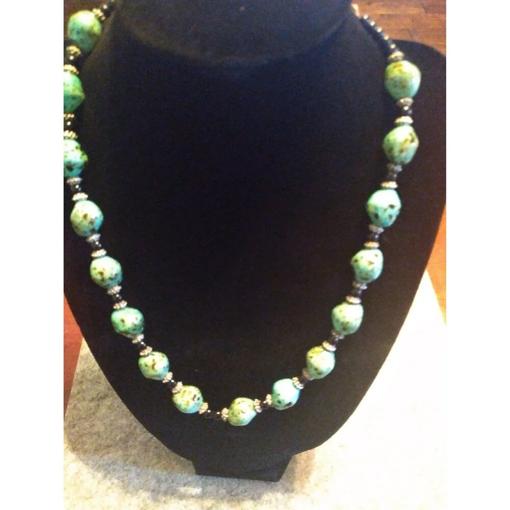 Beaded Necklace Turquoise Style Statement Jewelry Fashion‎ Accessory